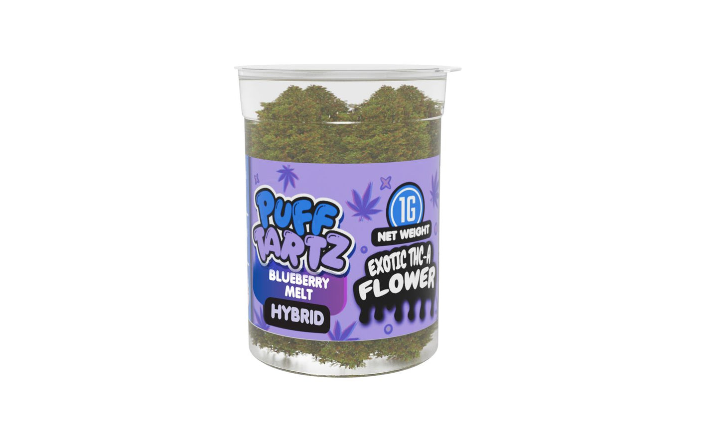 Puff Tartz Blueberry Melt– 1 Gram Premium THCA Flower Jar - Puff Tartz