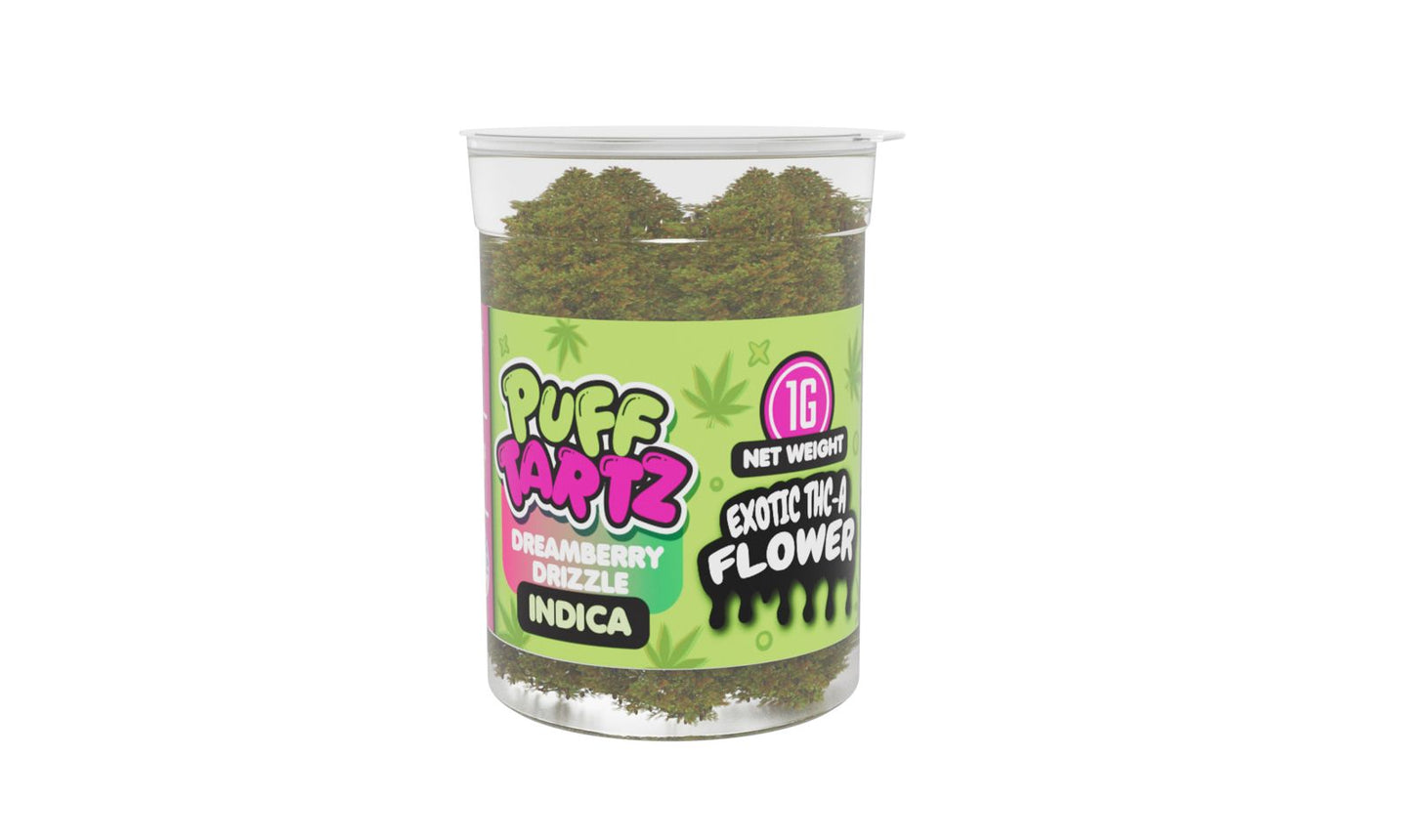 Puff Tartz Dreamberry Drizzle – 1 Gram Premium THCA Flower Jar - Puff Tartz