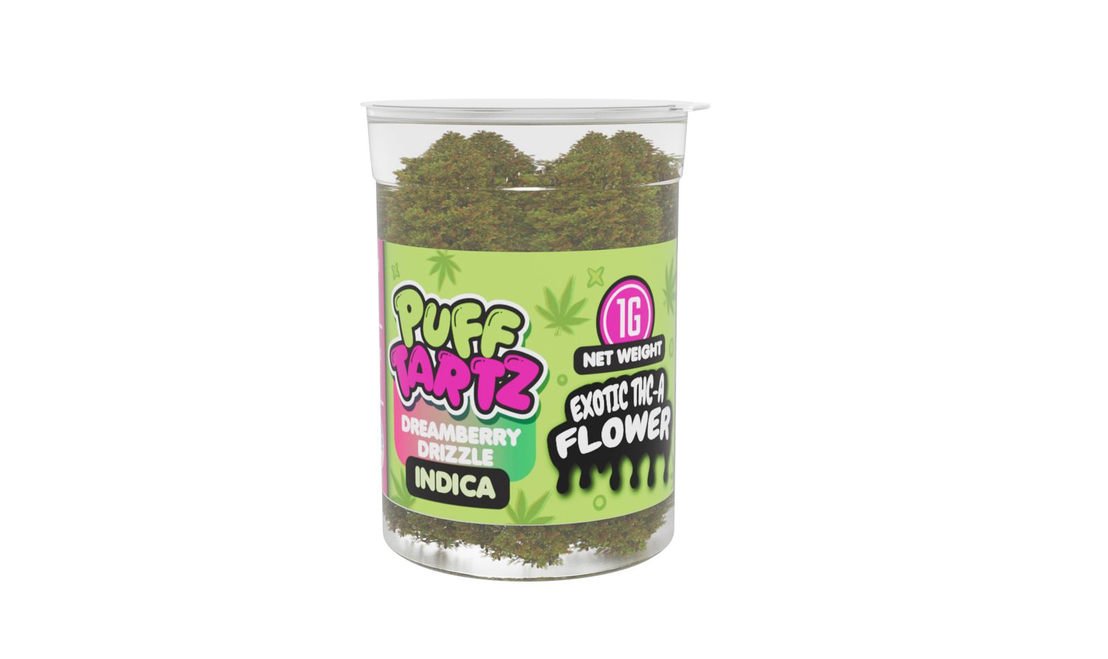 Puff Tartz Dreamberry Drizzle – 1 Gram Premium THCA Flower Jar - Puff Tartz